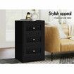 ALFORDSON 6 Chest of Drawers 2x Bedside Table Bedroom Storage Hamptons Black