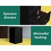ALFORDSON 6 Chest of Drawers 2x Bedside Table Bedroom Storage Hamptons Black