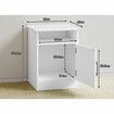 ALFORDSON Bedside Table Storage Cabinet Side End Nightstand White