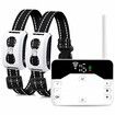 Wireless Dog Fence, 2-in-1 Electric Dog Boundary Containment System for 2 Dogs Remote Training Shock Collar with Waterproof, Adjustable Control Range