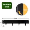 Garden Bed Edging Landscape Lawn Border Flexible DIY Fence Barrier Plant Grass Flower Yard Path Driveway Metal Support Galvanised Steel 90x20cm 6Pcs