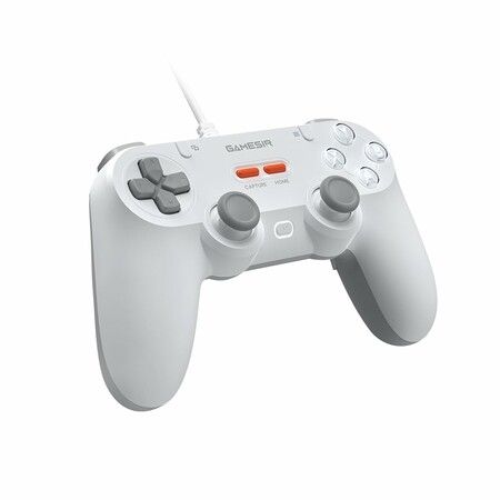 Tegenaria Lite Wired Game Controller For Switch, Android, iOS, PC, Steam With Retro 90s Design, Hall Effect Sticks, 1000Hz Polling Rate, White