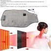 USB Powered Heated Waist Wrap Adaptable Temperature Menstruation Crustration Heating Pad Heating Waist Wrap Heating Pad for Waist Neck Knee, Grey