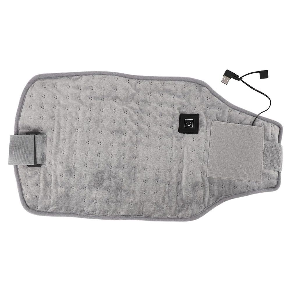 USB Powered Heated Waist Wrap Adaptable Temperature Menstruation Crustration Heating Pad Heating Waist Wrap Heating Pad for Waist Neck Knee, Grey