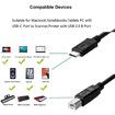 3 Meters Type C Printer Cable Compatible with MacBook Pro MacBook Air M1 Mac Pro iMac Pro USB C to USB B Printer Scanner Cord for HP Canon Brother Samsung