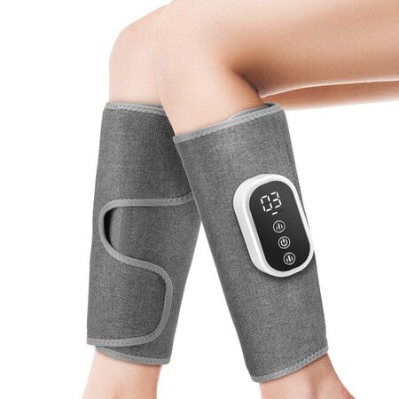 2 Pcs Leg Massager for Circulation and Pressure Relief, Calf Air Compression Massager with Heat, Leg Massager with 3 Modes