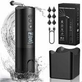 Ear Wax Removal Kit Waterproof Ear Cleaning Tool with 6 Reusable Replacement Tips Rechargeable Electric Ear Irrigation Flushing System