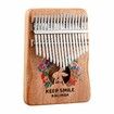 Kalimba Thumb Piano 17 Key - Portable Finger Piano with Tuning Hammer & Study Guide, Premium Wood, Unique Musical Gift for Adults & Kids (Rabbit)