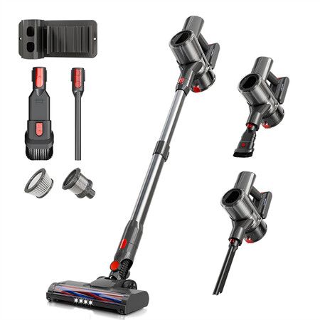 Cordless Vacuum Cleaner, 20KPA Stick Vacuum with LED Display with 40Min Detachable Battery Vacuum Cleaner for Home Hard Floor Car Carpet VC2302-E14820