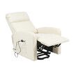 Massage Chair Sofa Recliner Armchair Single Electric Lift Power Riser Leather 8 Point Heated Massaging Relax Lounge Elderly Senior Bedroom Furniture