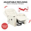 Recliner Massage Chair Single Sofa Electric Power Lift Riser Leather Armchair 8 Point Heat Massaging Lounge Elderly Senior Mobility Assisted Furniture