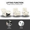 Recliner Massage Chair Single Sofa Electric Power Lift Riser Leather Armchair 8 Point Heat Massaging Lounge Elderly Senior Mobility Assisted Furniture