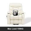 Recliner Massage Chair Single Sofa Electric Power Lift Riser Leather Armchair 8 Point Heat Massaging Lounge Elderly Senior Mobility Assisted Furniture