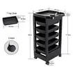 Hair Salon Trolley Tool Cart Hairdressing Colouring Beauty Storage Furniture Mobile 6 Tiers 5 Trays Rolling Wheels Barber Station Spa Tattoo Nail Shop