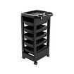 Hair Salon Trolley Tool Cart Hairdressing Colouring Beauty Storage Furniture Mobile 6 Tiers 5 Trays Rolling Wheels Barber Station Spa Tattoo Nail Shop