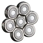 7 Blades Head Shaver Replacement Heads Electric Shaver Universal Replacement Blade Head Electric Razor for Men, Silver