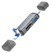 SD Card Reader, 3 in 1 Memory Card Reader, Multi-functional, Data Transfer, Type-C, Micro USB, USB, SD, USB Camera Adapter, 0TG Function, Converter