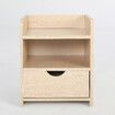 2X Bedside Table Side Storage Cabinet Nightstand Bedroom 1 Drawer 2 Shelf LARK OAK