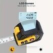 2in1 Multifunction Laser Tape Rangefinder 40m with 5m tape LCD Display with Backlight Rechargeable Laser Distance Meter