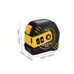 2in1 Multifunction Laser Tape Rangefinder 40m with 5m tape LCD Display with Backlight Rechargeable Laser Distance Meter