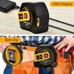 2in1 Multifunction Laser Tape Rangefinder 40m with 5m tape LCD Display with Backlight Rechargeable Laser Distance Meter