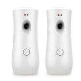 2 Pcs Automatic Air Freshener Spray Dispenser, Free Standing or Wall Mounted Adjustable Aromatherapy Machines for Home, Indoor, White