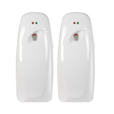 2 Pcs Automatic Air Freshener Spray Dispenser, Wall Mounted or Free Standing, Commercial and Home Use, Multiple Time Scent