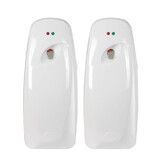 2 Pcs Automatic Air Freshener Spray Dispenser, Wall Mounted or Free Standing, Commercial and Home Use, Multiple Time Scent