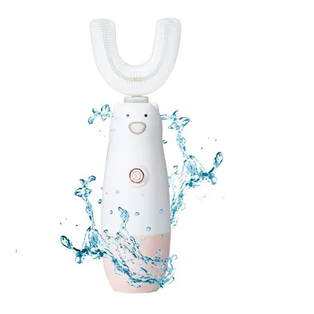 Kids Electric Toothbrush, 6 Cleaning Models Toddler Toothbrush Waterproof for 8 to 13 Years Old for Boys Girls, Pink