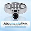 Luxury Handheld Shower Head 3-Mode Soft Rainfall Sprayer Large Hand Shower (Chrome)