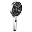 Luxury Handheld Shower Head 3-Mode Soft Rainfall Sprayer Large Hand Shower (Chrome)