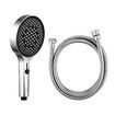 Luxury Handheld Shower Head 3-Mode Soft Rainfall Sprayer Large Hand Shower (Chrome)