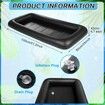 Inflatable Serving Bar with Drain Plug Inflatable Ice Serving Buffet Bar for Party Food Cooler Buffet Drink