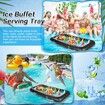 Inflatable Serving Bar with Drain Plug Inflatable Ice Serving Buffet Bar for Party Food Cooler Buffet Drink