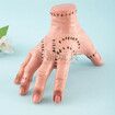 Wednesday Addams Thing Hand Electric Crawling Hand with Sound Light Electric Walking Hand Prop Haunted House Halloween Party Gothic Desktop Decor