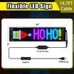 Programmable LED Car Sign Message Scrolling LED Display for Indoor Flexible LED Advertising Sign Bluetooth APP Custom Editor Animations/Text/Graffiti