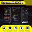 Programmable LED Car Sign Message Scrolling LED Display for Indoor Flexible LED Advertising Sign Bluetooth APP Custom Editor Animations/Text/Graffiti