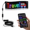 Programmable LED Car Sign Message Scrolling LED Display for Indoor Flexible LED Advertising Sign Bluetooth APP Custom Editor Animations/Text/Graffiti