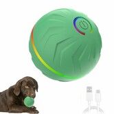 Interactive Dog Toy Ball,Pet Vibrating Ball Toy,Rechargeable Motion-Activated Dog Bouncing Ball For Dogs in Backyard,Park,Garden Color Green