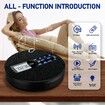 CD Player Portable,Rechargeable Portable CD Player with Dual Speakers and Anti Skip,Dual Bluetooth,FM Transmission,USB,AUX,Repeat,10 Speeds,Fabric Black