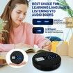 CD Player Portable,Rechargeable Portable CD Player with Dual Speakers and Anti Skip,Dual Bluetooth,FM Transmission,USB,AUX,Repeat,10 Speeds,Fabric Black