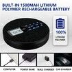 CD Player Portable,Rechargeable Portable CD Player with Dual Speakers and Anti Skip,Dual Bluetooth,FM Transmission,USB,AUX,Repeat,10 Speeds,Fabric Black