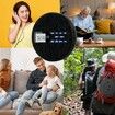 CD Player Portable,Rechargeable Portable CD Player with Dual Speakers and Anti Skip,Dual Bluetooth,FM Transmission,USB,AUX,Repeat,10 Speeds,Fabric Black