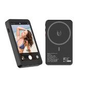 Selfie Monitor Screen for iPhone, 4 inch Real Time Screen Mirroring, Compatible with iPhone and Android, Black