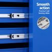 Giantz 15 Drawers Tool Chest Trolley Toolbox 2-in-1 Storage Blue