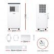 3-in-1 Devanti Portable Air Conditioner Dehumidifier Fan 7000BTU