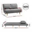 Artiss Sofa Bed 2 Seater Convertible Couch Recliner Lounge Chair Linen