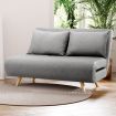 Artiss Sofa Bed 2 Seater Convertible Couch Recliner Lounge Chair Linen