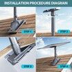 Starlink Gen 3 Mount Adjustable Wall Roof Mounting Kit For V3 Standard Dish