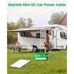 Starlink Mini Cable Car Adapter 12V-24V Starlink Mini Car Charger DC Power Cable to Cigarette Lighter 5M Waterproof DC Power Cord to Cigarette Lighter Plug